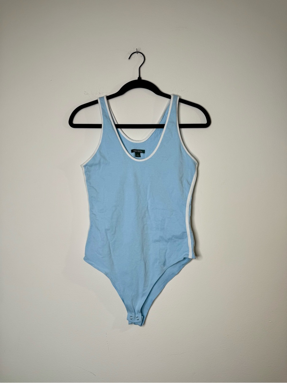 wild fable Light Blue Bodysuit with White Trim